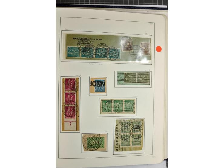 1872/1945, überwiegend gestempelte Sammlung mit u.a. Mi.-Nr. 24 (kleine Beanstandungen, Fotoattest Krug BPP), 66 (2), Bl.3 au