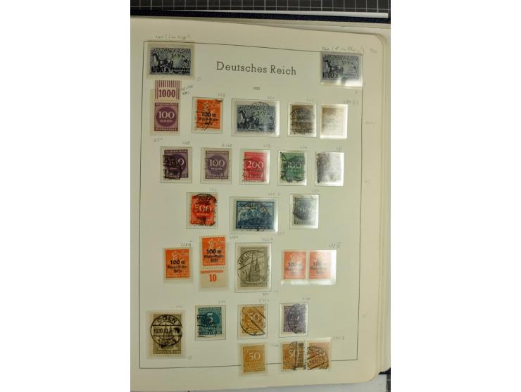 1872/1945, überwiegend gestempelte Sammlung mit u.a. Mi.-Nr. 24 (kleine Beanstandungen, Fotoattest Krug BPP), 66 (2), Bl.3 au