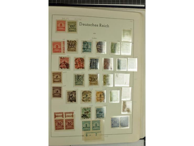 1872/1945, überwiegend gestempelte Sammlung mit u.a. Mi.-Nr. 24 (kleine Beanstandungen, Fotoattest Krug BPP), 66 (2), Bl.3 au