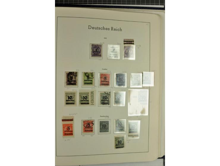1872/1945, überwiegend gestempelte Sammlung mit u.a. Mi.-Nr. 24 (kleine Beanstandungen, Fotoattest Krug BPP), 66 (2), Bl.3 au