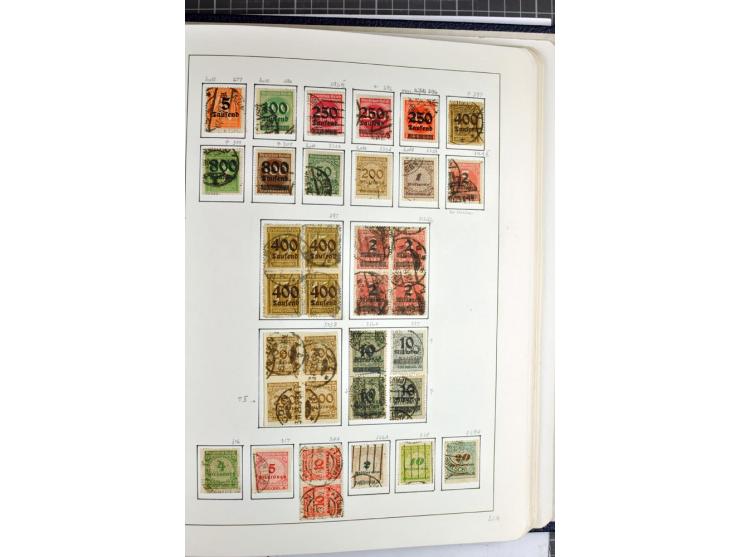 1872/1945, überwiegend gestempelte Sammlung mit u.a. Mi.-Nr. 24 (kleine Beanstandungen, Fotoattest Krug BPP), 66 (2), Bl.3 au