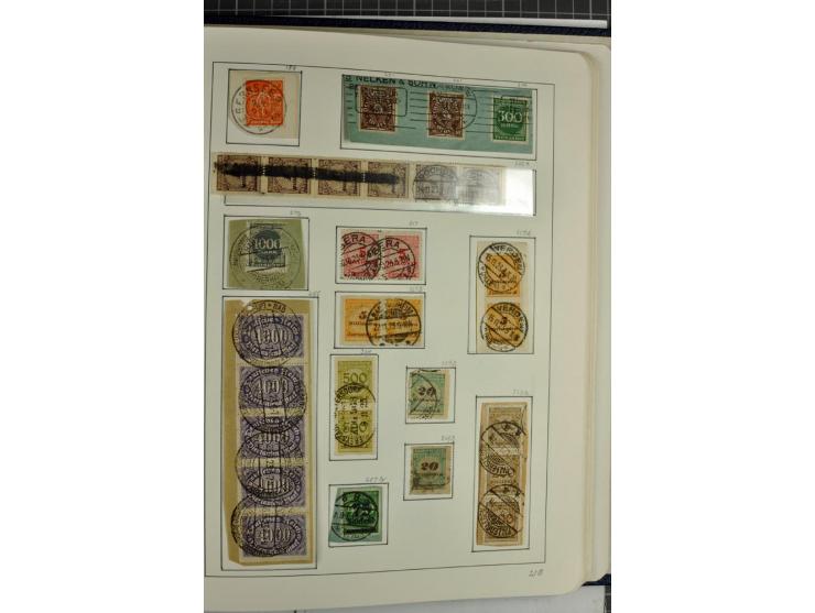 1872/1945, überwiegend gestempelte Sammlung mit u.a. Mi.-Nr. 24 (kleine Beanstandungen, Fotoattest Krug BPP), 66 (2), Bl.3 au