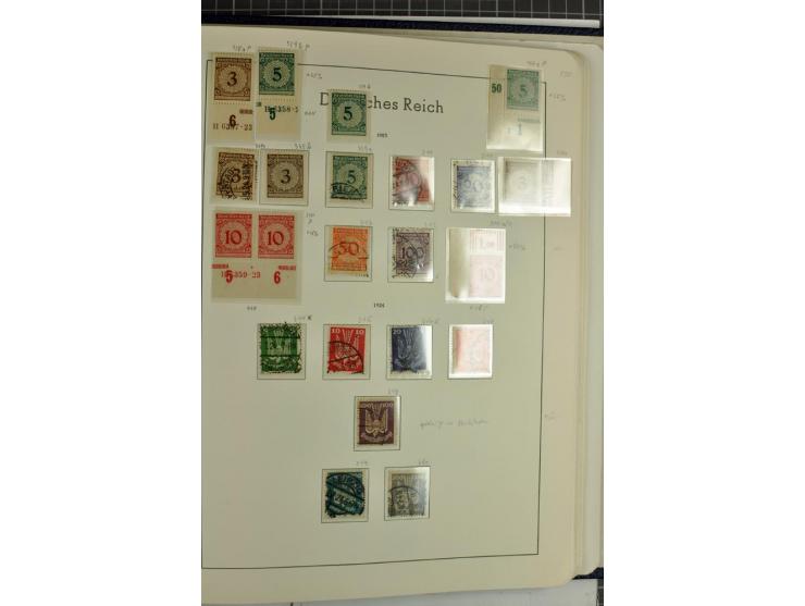 1872/1945, überwiegend gestempelte Sammlung mit u.a. Mi.-Nr. 24 (kleine Beanstandungen, Fotoattest Krug BPP), 66 (2), Bl.3 au