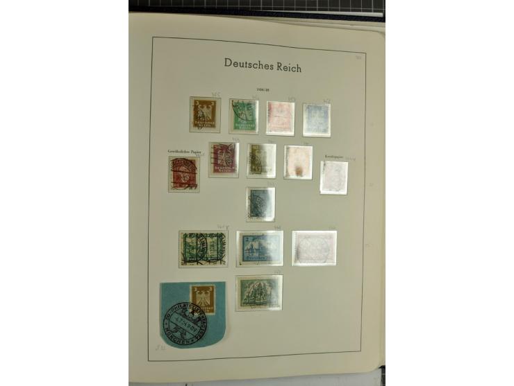 1872/1945, überwiegend gestempelte Sammlung mit u.a. Mi.-Nr. 24 (kleine Beanstandungen, Fotoattest Krug BPP), 66 (2), Bl.3 au