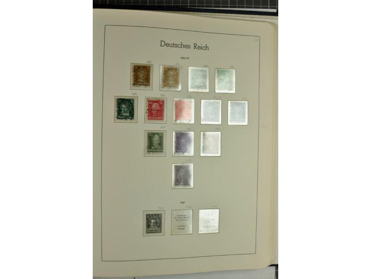 1872/1945, überwiegend gestempelte Sammlung mit u.a. Mi.-Nr. 24 (kleine Beanstandungen, Fotoattest Krug BPP), 66 (2), Bl.3 au
