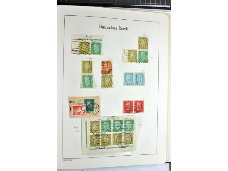 1872/1945, überwiegend gestempelte Sammlung mit u.a. Mi.-Nr. 24 (kleine Beanstandungen, Fotoattest Krug BPP), 66 (2), Bl.3 au