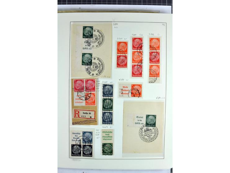1872/1945, überwiegend gestempelte Sammlung mit u.a. Mi.-Nr. 24 (kleine Beanstandungen, Fotoattest Krug BPP), 66 (2), Bl.3 au
