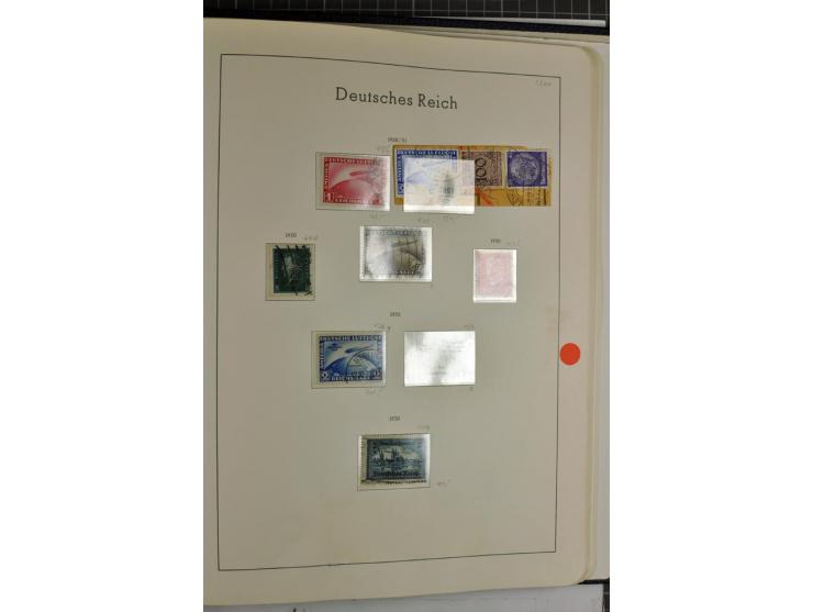 1872/1945, überwiegend gestempelte Sammlung mit u.a. Mi.-Nr. 24 (kleine Beanstandungen, Fotoattest Krug BPP), 66 (2), Bl.3 au