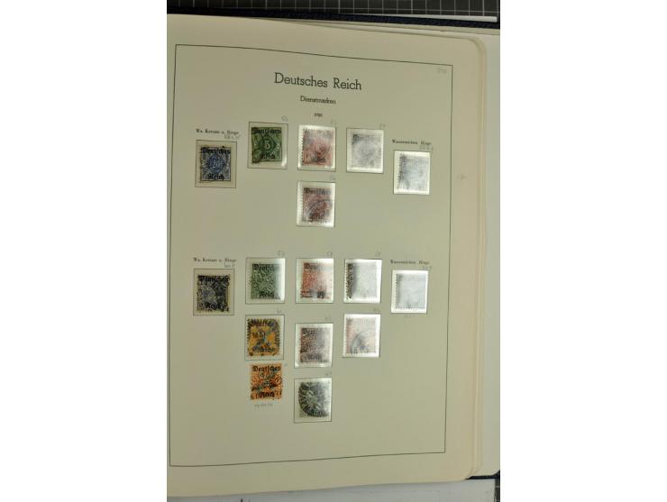 1872/1945, überwiegend gestempelte Sammlung mit u.a. Mi.-Nr. 24 (kleine Beanstandungen, Fotoattest Krug BPP), 66 (2), Bl.3 au
