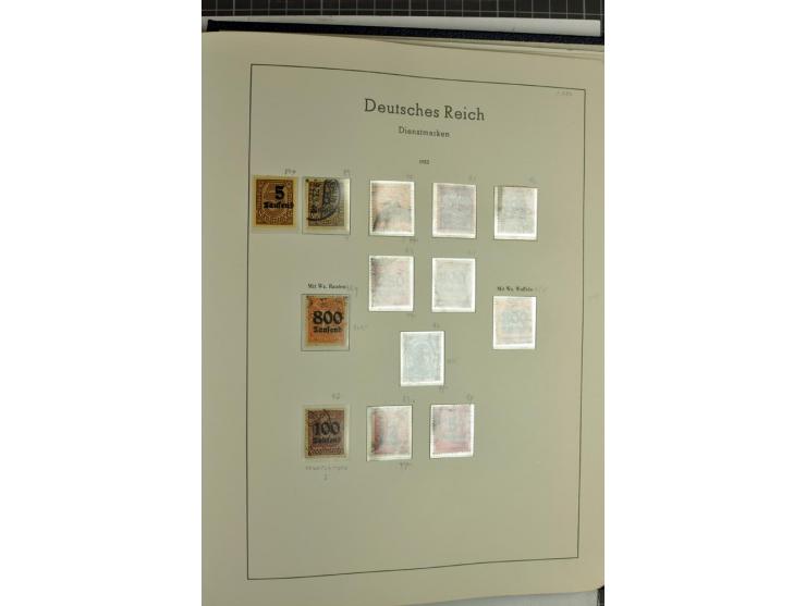 1872/1945, überwiegend gestempelte Sammlung mit u.a. Mi.-Nr. 24 (kleine Beanstandungen, Fotoattest Krug BPP), 66 (2), Bl.3 au
