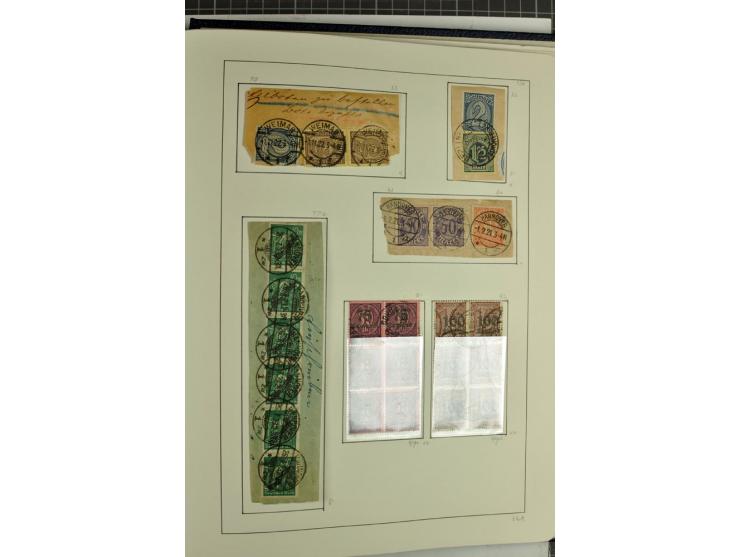 1872/1945, überwiegend gestempelte Sammlung mit u.a. Mi.-Nr. 24 (kleine Beanstandungen, Fotoattest Krug BPP), 66 (2), Bl.3 au