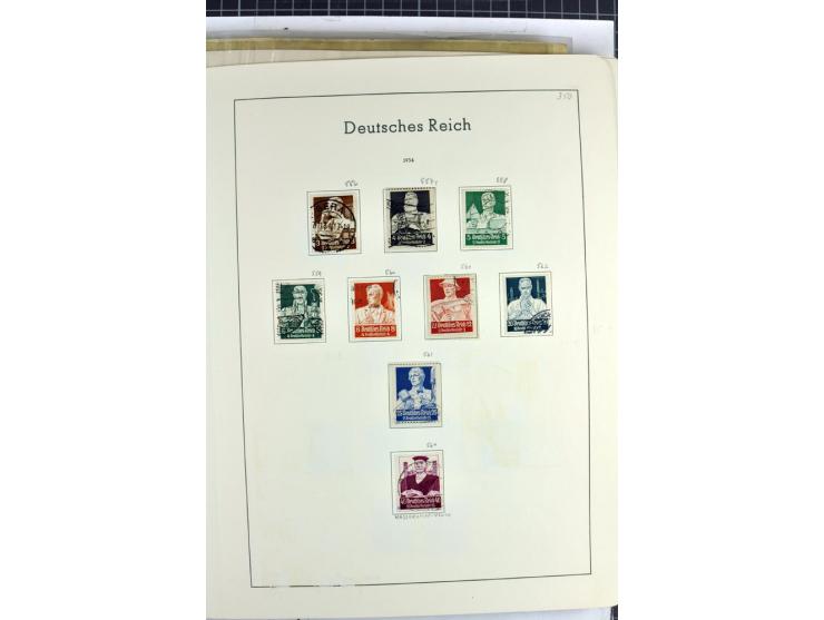 1872/1945, überwiegend gestempelte Sammlung mit u.a. Mi.-Nr. 24 (kleine Beanstandungen, Fotoattest Krug BPP), 66 (2), Bl.3 au