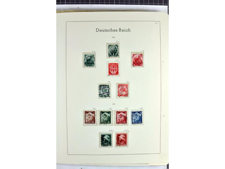 1872/1945, überwiegend gestempelte Sammlung mit u.a. Mi.-Nr. 24 (kleine Beanstandungen, Fotoattest Krug BPP), 66 (2), Bl.3 au