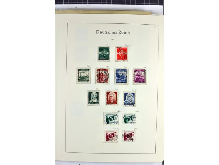 1872/1945, überwiegend gestempelte Sammlung mit u.a. Mi.-Nr. 24 (kleine Beanstandungen, Fotoattest Krug BPP), 66 (2), Bl.3 au