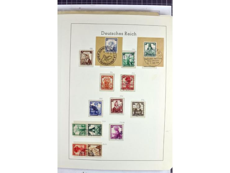 1872/1945, überwiegend gestempelte Sammlung mit u.a. Mi.-Nr. 24 (kleine Beanstandungen, Fotoattest Krug BPP), 66 (2), Bl.3 au
