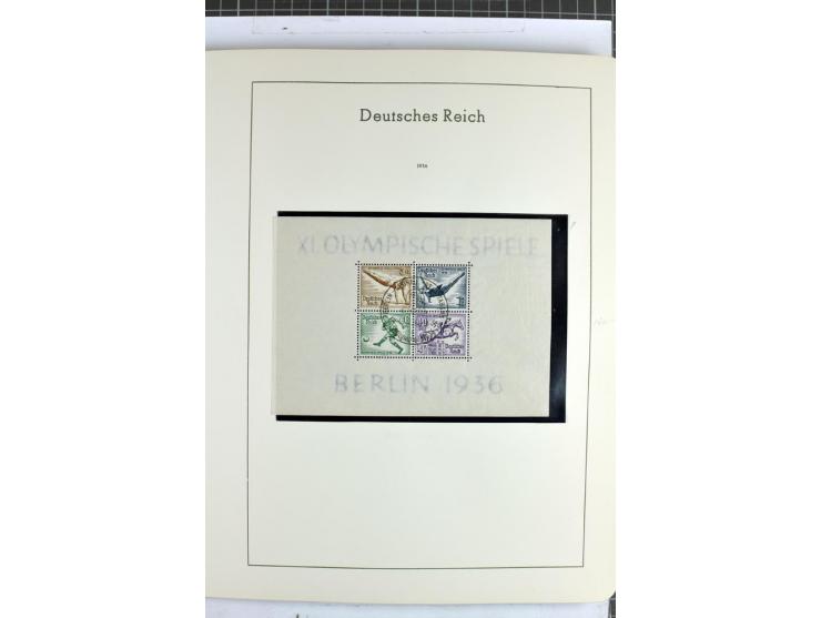 1872/1945, überwiegend gestempelte Sammlung mit u.a. Mi.-Nr. 24 (kleine Beanstandungen, Fotoattest Krug BPP), 66 (2), Bl.3 au