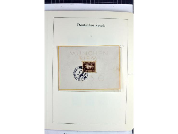 1872/1945, überwiegend gestempelte Sammlung mit u.a. Mi.-Nr. 24 (kleine Beanstandungen, Fotoattest Krug BPP), 66 (2), Bl.3 au