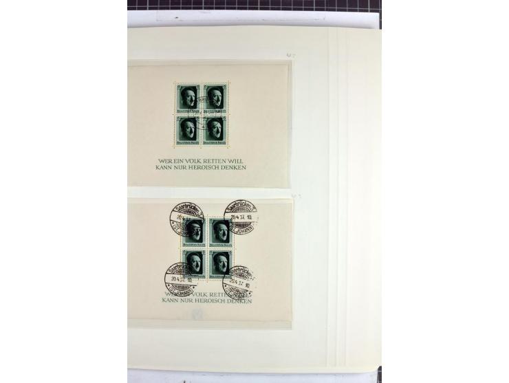 1872/1945, überwiegend gestempelte Sammlung mit u.a. Mi.-Nr. 24 (kleine Beanstandungen, Fotoattest Krug BPP), 66 (2), Bl.3 au