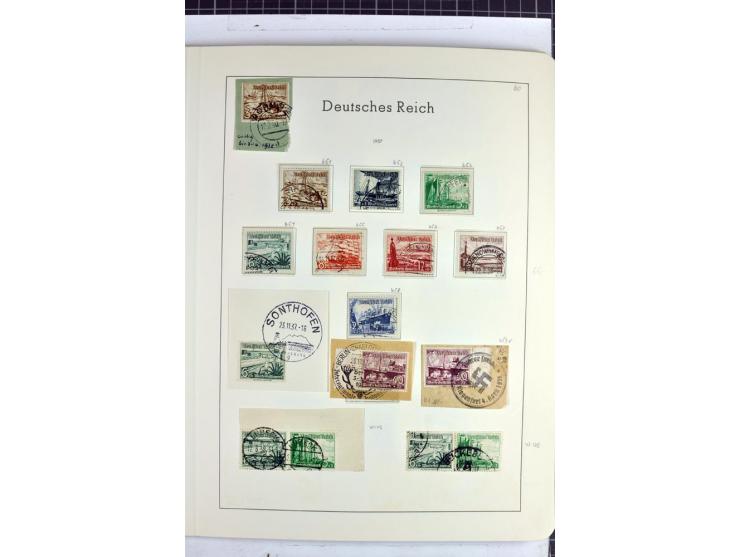 1872/1945, überwiegend gestempelte Sammlung mit u.a. Mi.-Nr. 24 (kleine Beanstandungen, Fotoattest Krug BPP), 66 (2), Bl.3 au