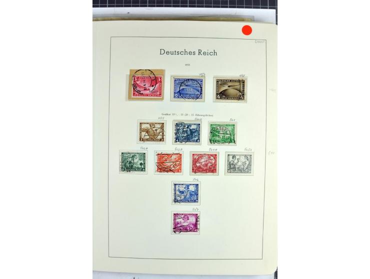 1872/1945, überwiegend gestempelte Sammlung mit u.a. Mi.-Nr. 24 (kleine Beanstandungen, Fotoattest Krug BPP), 66 (2), Bl.3 au