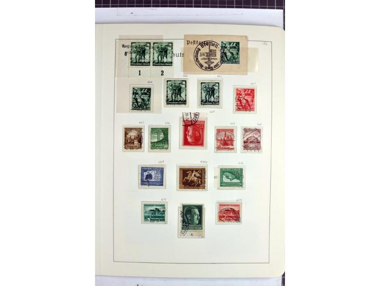 1872/1945, überwiegend gestempelte Sammlung mit u.a. Mi.-Nr. 24 (kleine Beanstandungen, Fotoattest Krug BPP), 66 (2), Bl.3 au