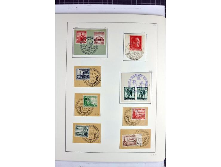 1872/1945, überwiegend gestempelte Sammlung mit u.a. Mi.-Nr. 24 (kleine Beanstandungen, Fotoattest Krug BPP), 66 (2), Bl.3 au