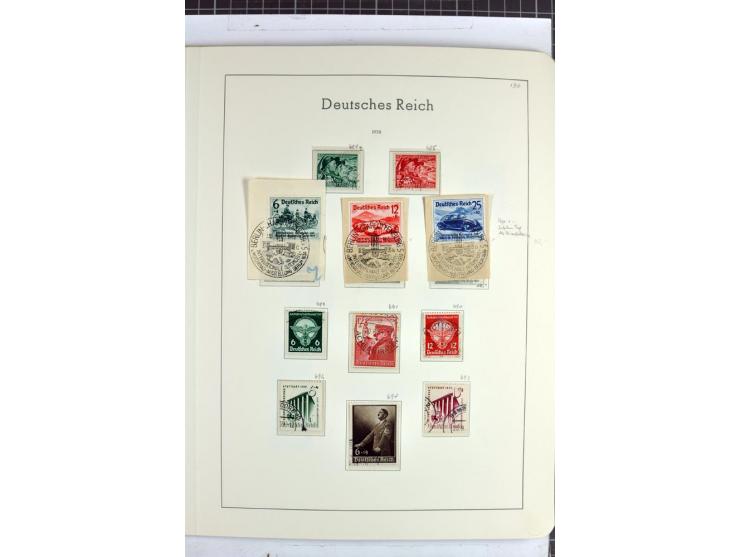1872/1945, überwiegend gestempelte Sammlung mit u.a. Mi.-Nr. 24 (kleine Beanstandungen, Fotoattest Krug BPP), 66 (2), Bl.3 au