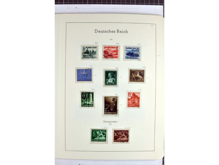 1872/1945, überwiegend gestempelte Sammlung mit u.a. Mi.-Nr. 24 (kleine Beanstandungen, Fotoattest Krug BPP), 66 (2), Bl.3 au