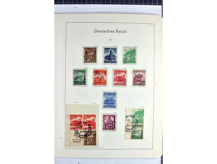 1872/1945, überwiegend gestempelte Sammlung mit u.a. Mi.-Nr. 24 (kleine Beanstandungen, Fotoattest Krug BPP), 66 (2), Bl.3 au