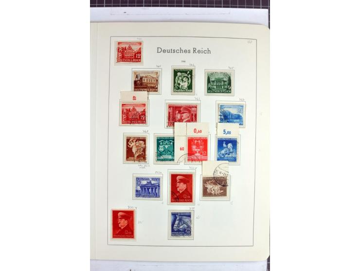 1872/1945, überwiegend gestempelte Sammlung mit u.a. Mi.-Nr. 24 (kleine Beanstandungen, Fotoattest Krug BPP), 66 (2), Bl.3 au
