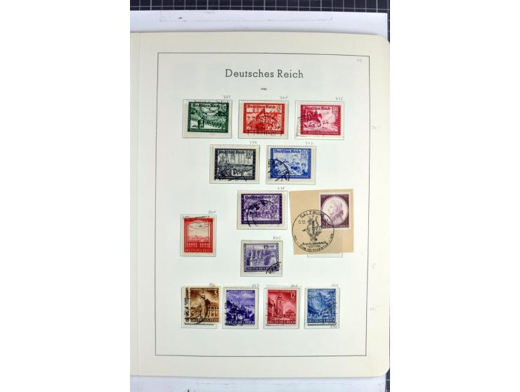 1872/1945, überwiegend gestempelte Sammlung mit u.a. Mi.-Nr. 24 (kleine Beanstandungen, Fotoattest Krug BPP), 66 (2), Bl.3 au