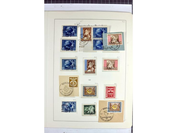 1872/1945, überwiegend gestempelte Sammlung mit u.a. Mi.-Nr. 24 (kleine Beanstandungen, Fotoattest Krug BPP), 66 (2), Bl.3 au