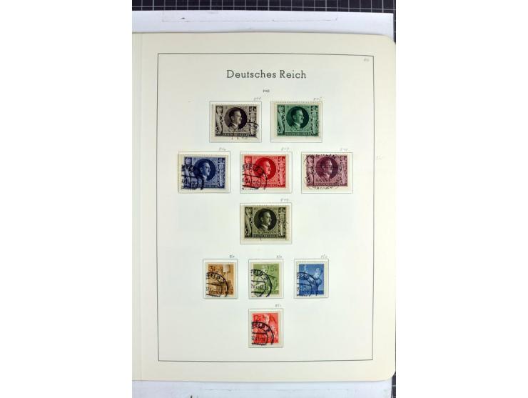 1872/1945, überwiegend gestempelte Sammlung mit u.a. Mi.-Nr. 24 (kleine Beanstandungen, Fotoattest Krug BPP), 66 (2), Bl.3 au