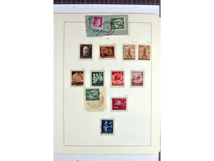 1872/1945, überwiegend gestempelte Sammlung mit u.a. Mi.-Nr. 24 (kleine Beanstandungen, Fotoattest Krug BPP), 66 (2), Bl.3 au