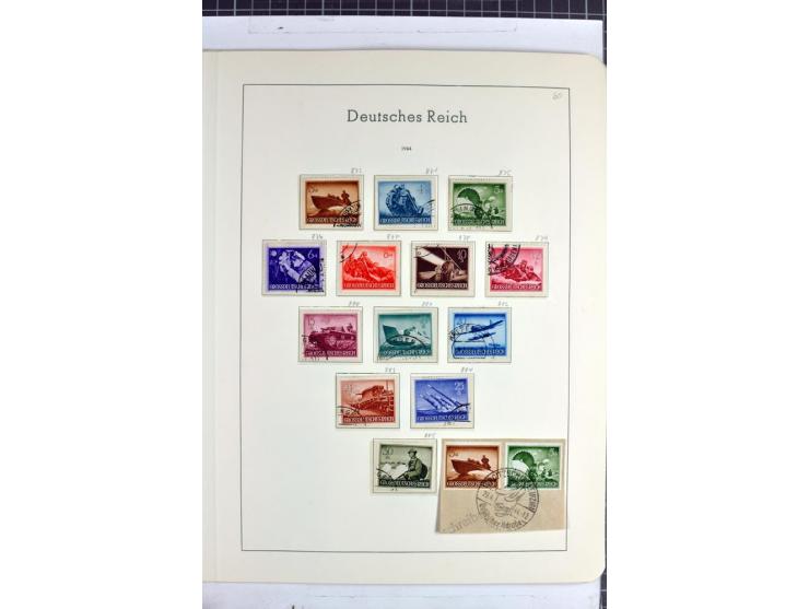 1872/1945, überwiegend gestempelte Sammlung mit u.a. Mi.-Nr. 24 (kleine Beanstandungen, Fotoattest Krug BPP), 66 (2), Bl.3 au