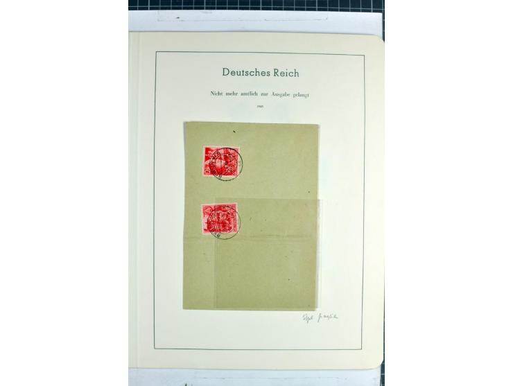 1872/1945, überwiegend gestempelte Sammlung mit u.a. Mi.-Nr. 24 (kleine Beanstandungen, Fotoattest Krug BPP), 66 (2), Bl.3 au