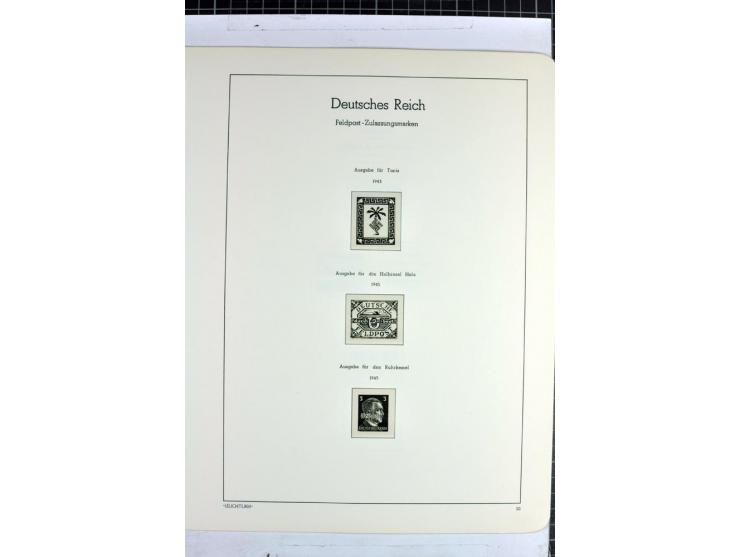 1872/1945, überwiegend gestempelte Sammlung mit u.a. Mi.-Nr. 24 (kleine Beanstandungen, Fotoattest Krug BPP), 66 (2), Bl.3 au