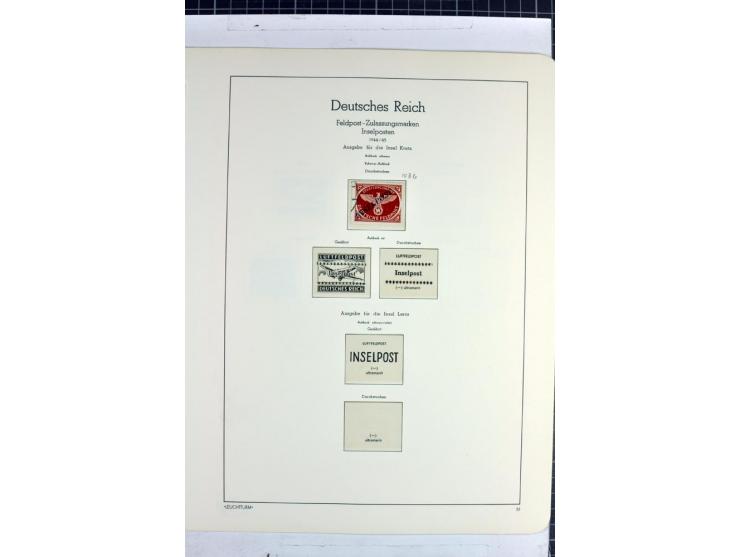 1872/1945, überwiegend gestempelte Sammlung mit u.a. Mi.-Nr. 24 (kleine Beanstandungen, Fotoattest Krug BPP), 66 (2), Bl.3 au