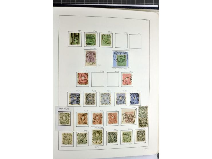 1872/1945, überwiegend gestempelte Sammlung mit u.a. Mi.-Nr. 24 (kleine Beanstandungen, Fotoattest Krug BPP), 66 (2), Bl.3 au
