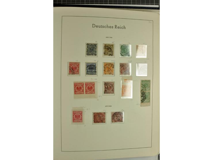 1872/1945, überwiegend gestempelte Sammlung mit u.a. Mi.-Nr. 24 (kleine Beanstandungen, Fotoattest Krug BPP), 66 (2), Bl.3 au