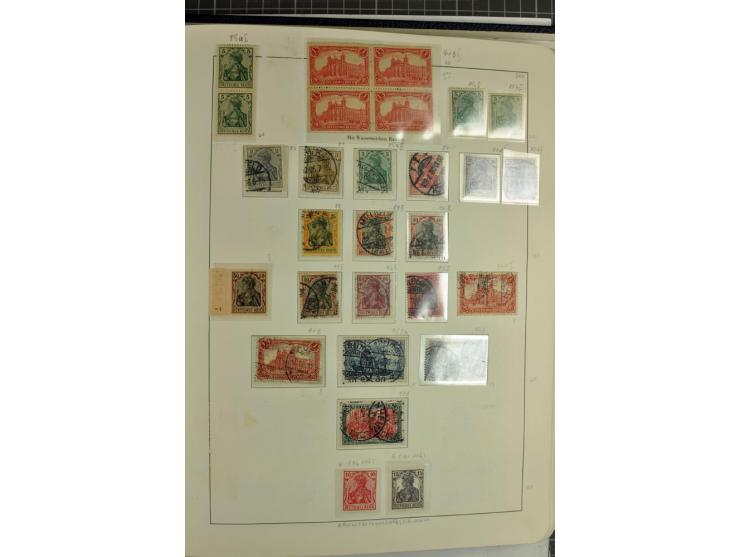 1872/1945, überwiegend gestempelte Sammlung mit u.a. Mi.-Nr. 24 (kleine Beanstandungen, Fotoattest Krug BPP), 66 (2), Bl.3 au
