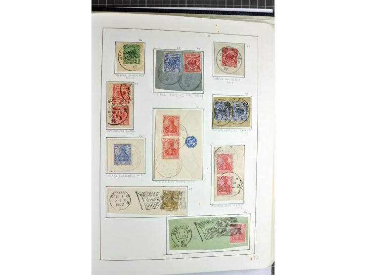 1872/1945, überwiegend gestempelte Sammlung mit u.a. Mi.-Nr. 24 (kleine Beanstandungen, Fotoattest Krug BPP), 66 (2), Bl.3 au