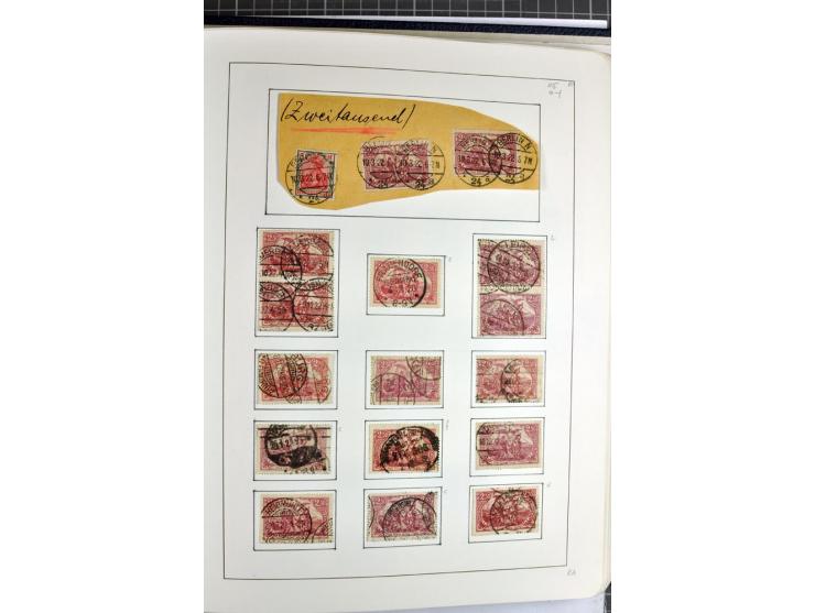 1872/1945, überwiegend gestempelte Sammlung mit u.a. Mi.-Nr. 24 (kleine Beanstandungen, Fotoattest Krug BPP), 66 (2), Bl.3 au