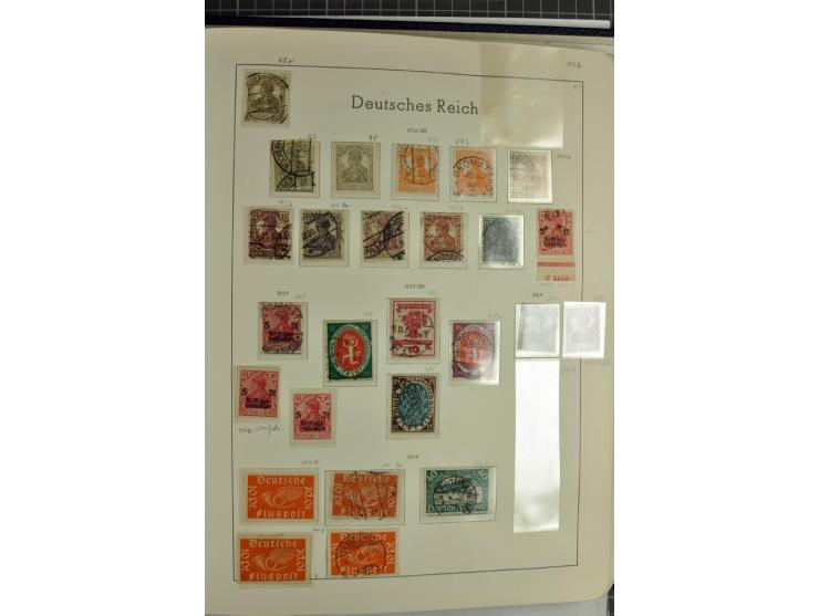 1872/1945, überwiegend gestempelte Sammlung mit u.a. Mi.-Nr. 24 (kleine Beanstandungen, Fotoattest Krug BPP), 66 (2), Bl.3 au