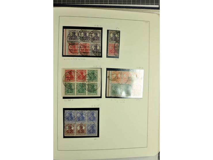 1872/1945, überwiegend gestempelte Sammlung mit u.a. Mi.-Nr. 24 (kleine Beanstandungen, Fotoattest Krug BPP), 66 (2), Bl.3 au