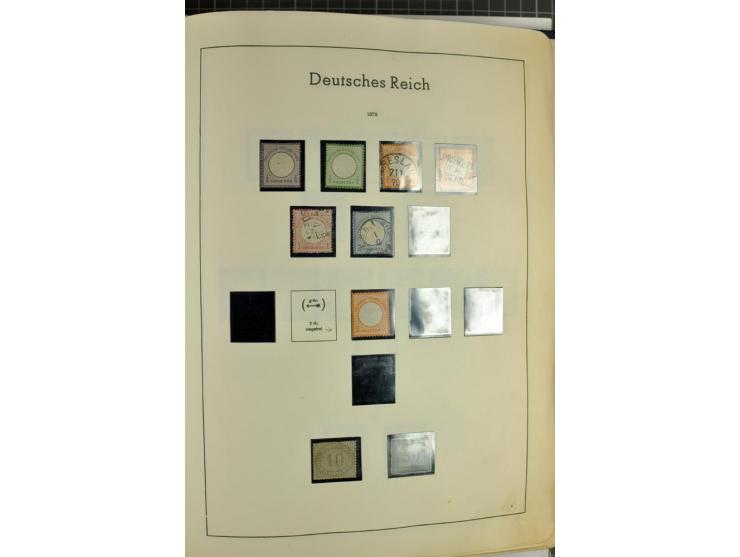 1872/1945, meist ungebrauchte Sammlung ab Brustschild im Vordruckalbum, bis 1900 überwiegend ohne Gummi, danach u.a. mit Mi.-