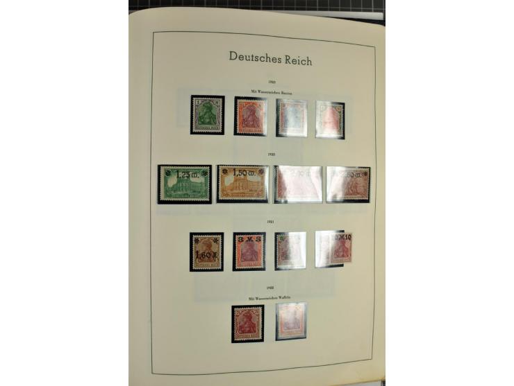 1872/1945, meist ungebrauchte Sammlung ab Brustschild im Vordruckalbum, bis 1900 überwiegend ohne Gummi, danach u.a. mit Mi.-