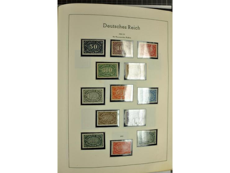 1872/1945, meist ungebrauchte Sammlung ab Brustschild im Vordruckalbum, bis 1900 überwiegend ohne Gummi, danach u.a. mit Mi.-