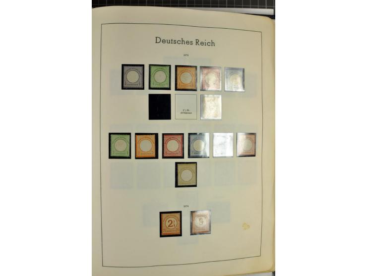 1872/1945, meist ungebrauchte Sammlung ab Brustschild im Vordruckalbum, bis 1900 überwiegend ohne Gummi, danach u.a. mit Mi.-