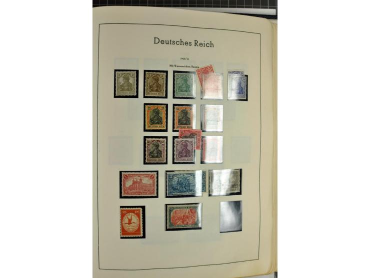 1872/1945, meist ungebrauchte Sammlung ab Brustschild im Vordruckalbum, bis 1900 überwiegend ohne Gummi, danach u.a. mit Mi.-